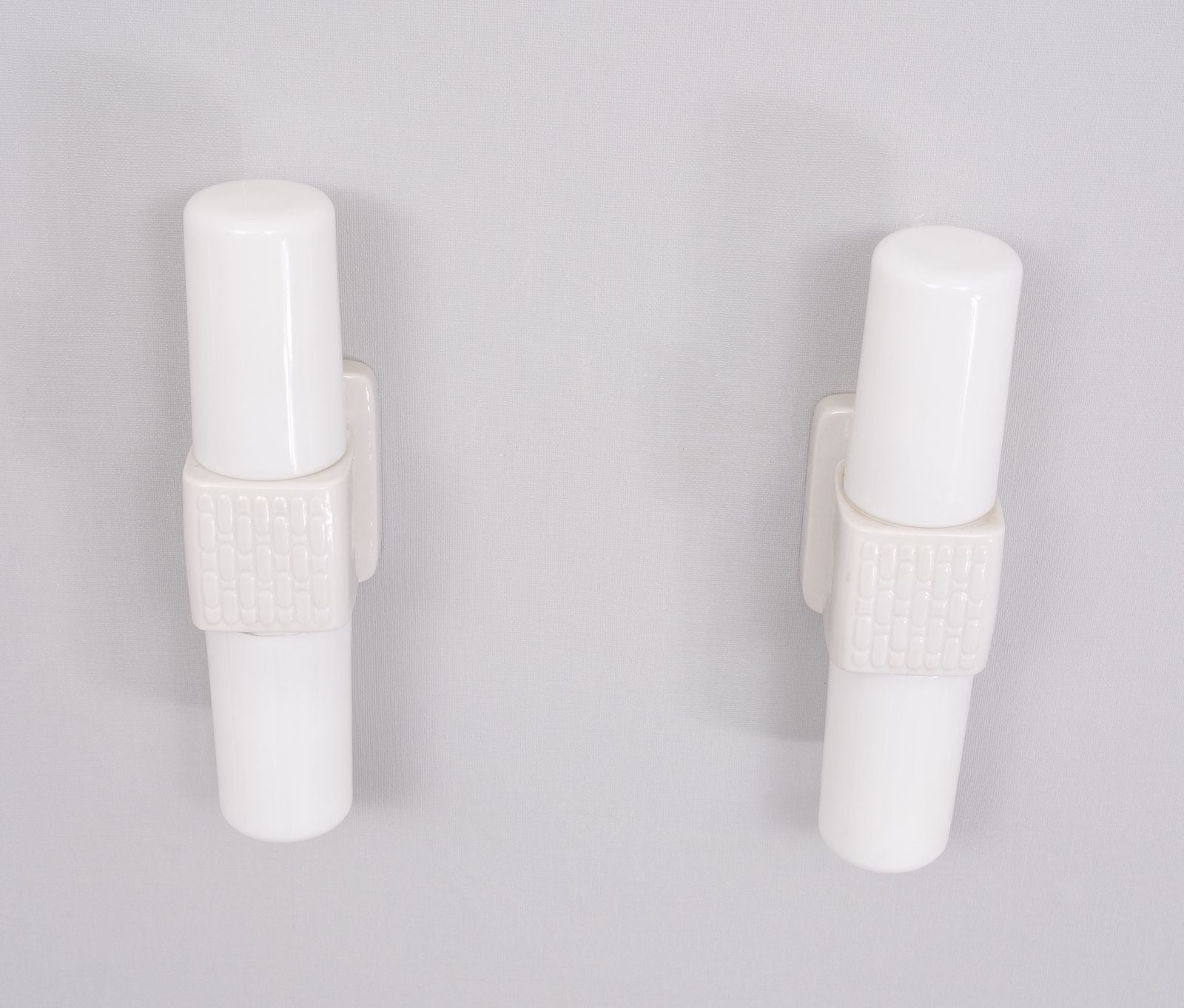 Pair Wilhelm Wagenfeld Barhroom Wall Lamps 1960 Germany