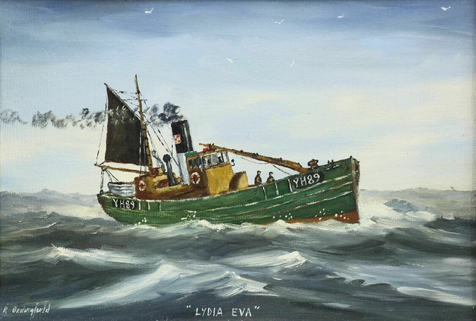 Oil On Board By Roger Bedingfield. Titled "Lydia Eva" photo furniture