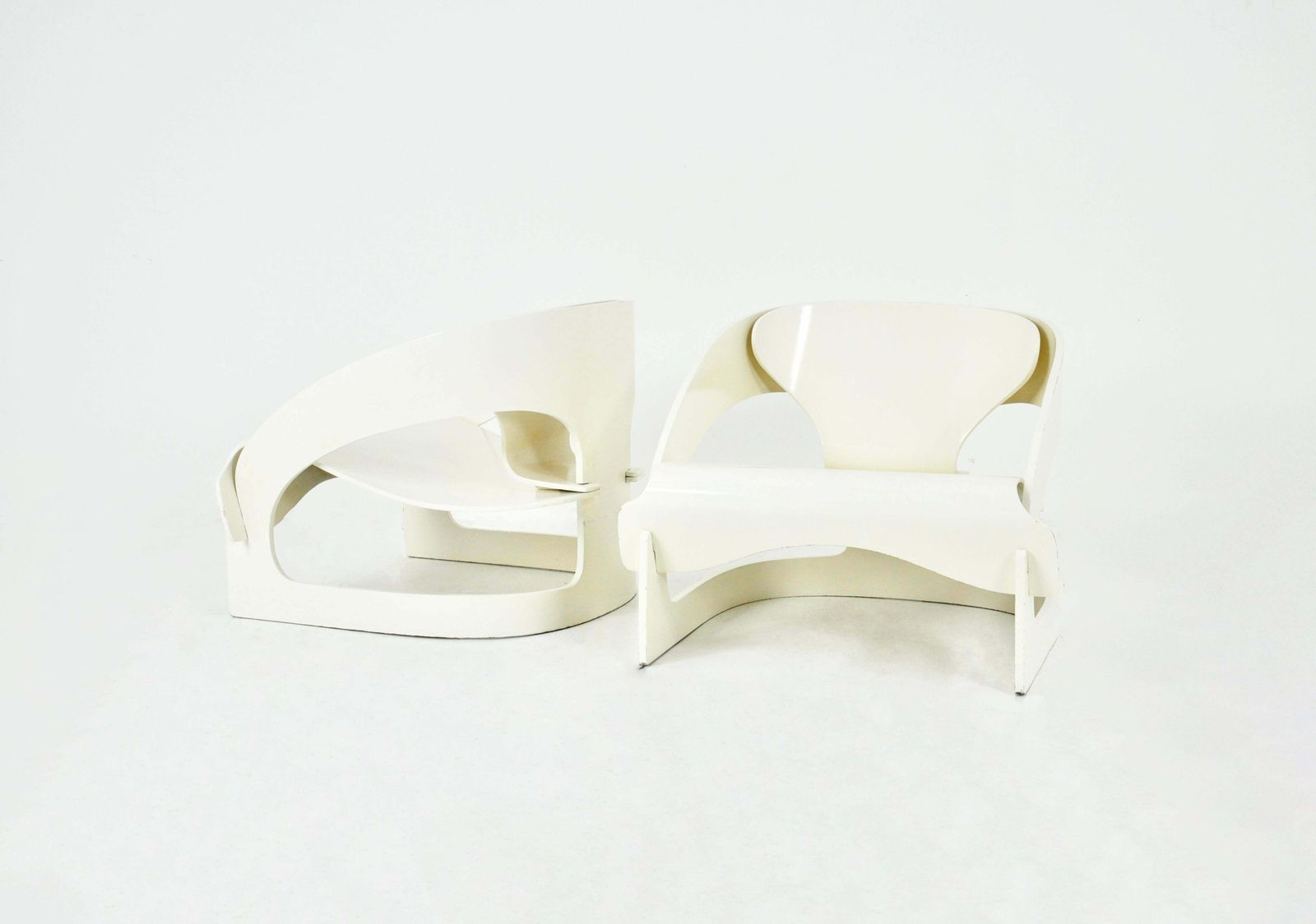Model 4801 Armchairs By Joe Colombo For Kartell, 1960s, Set Of 2 photo furniture