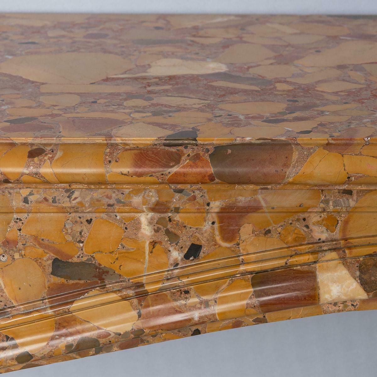 Antique 19th Century French Louis XVI Style Asiago Marble Fireplace C.1860 photo buy