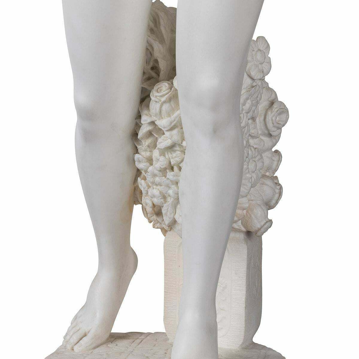 photo for sale 19th Century Italian Marble Figure Of A Nude, Adolfo Cipriani (1880 1930)