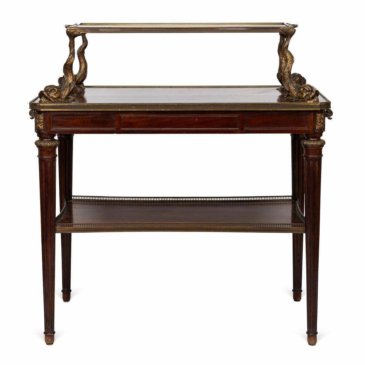 19th Century French Louis XV Style Ormolu Mounted Tea Table & Tray C.1880 photo 5995.0