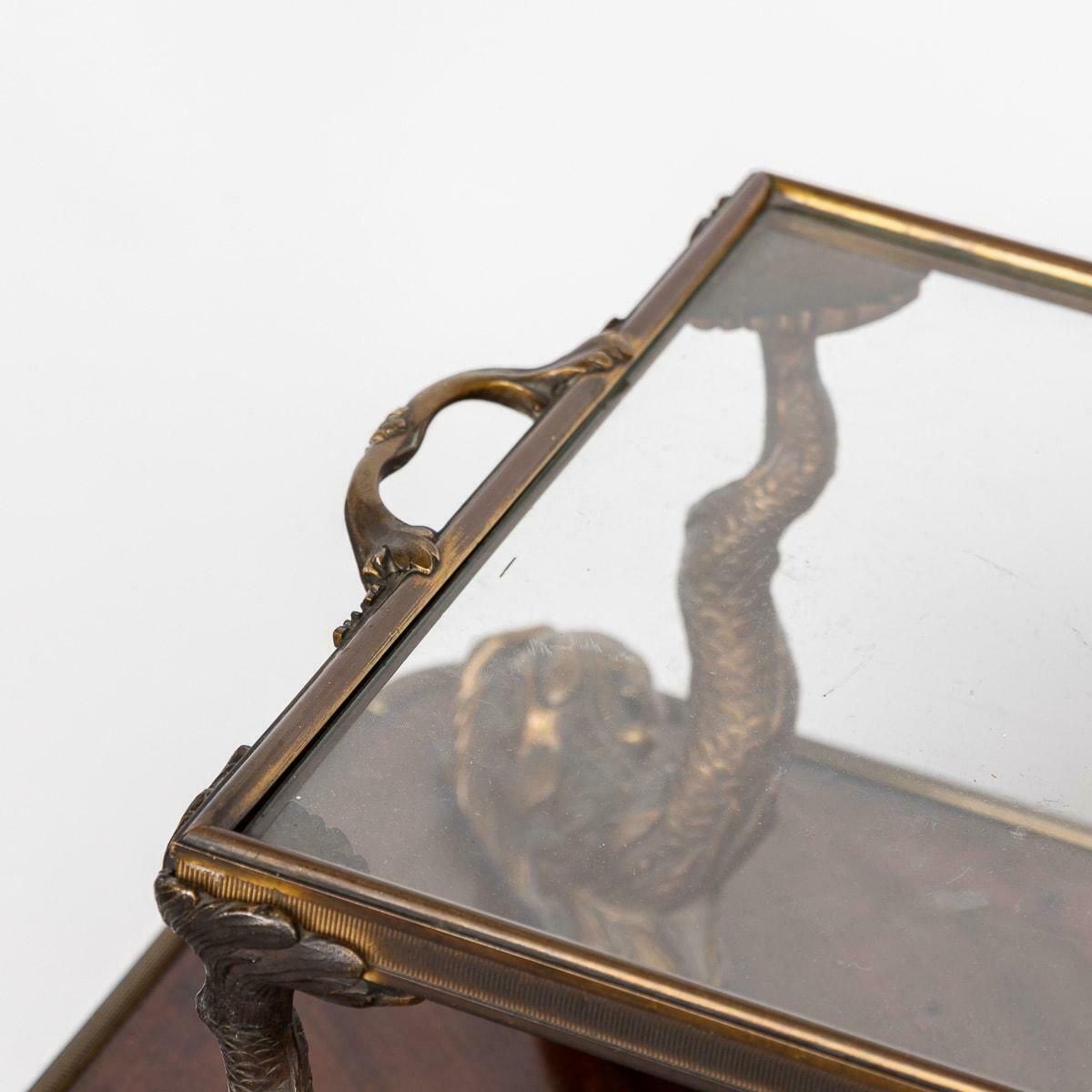 photo buy 19th Century French Louis XV Style Ormolu Mounted Tea Table & Tray C.1880