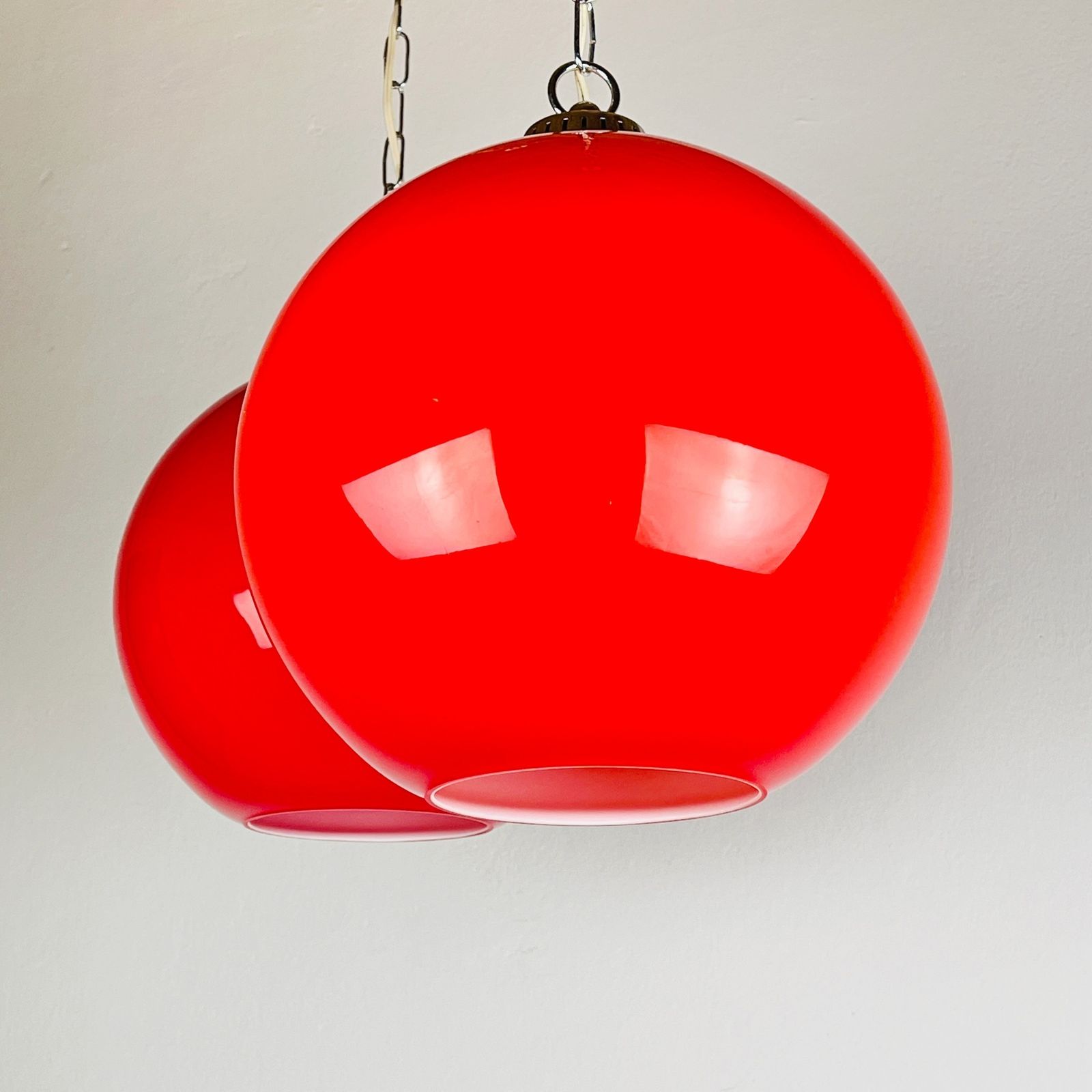 1 Of 2 Vintage Pendant Lamp By Sijaj Hrastnik Yugoslavia 1980s photo 280.0