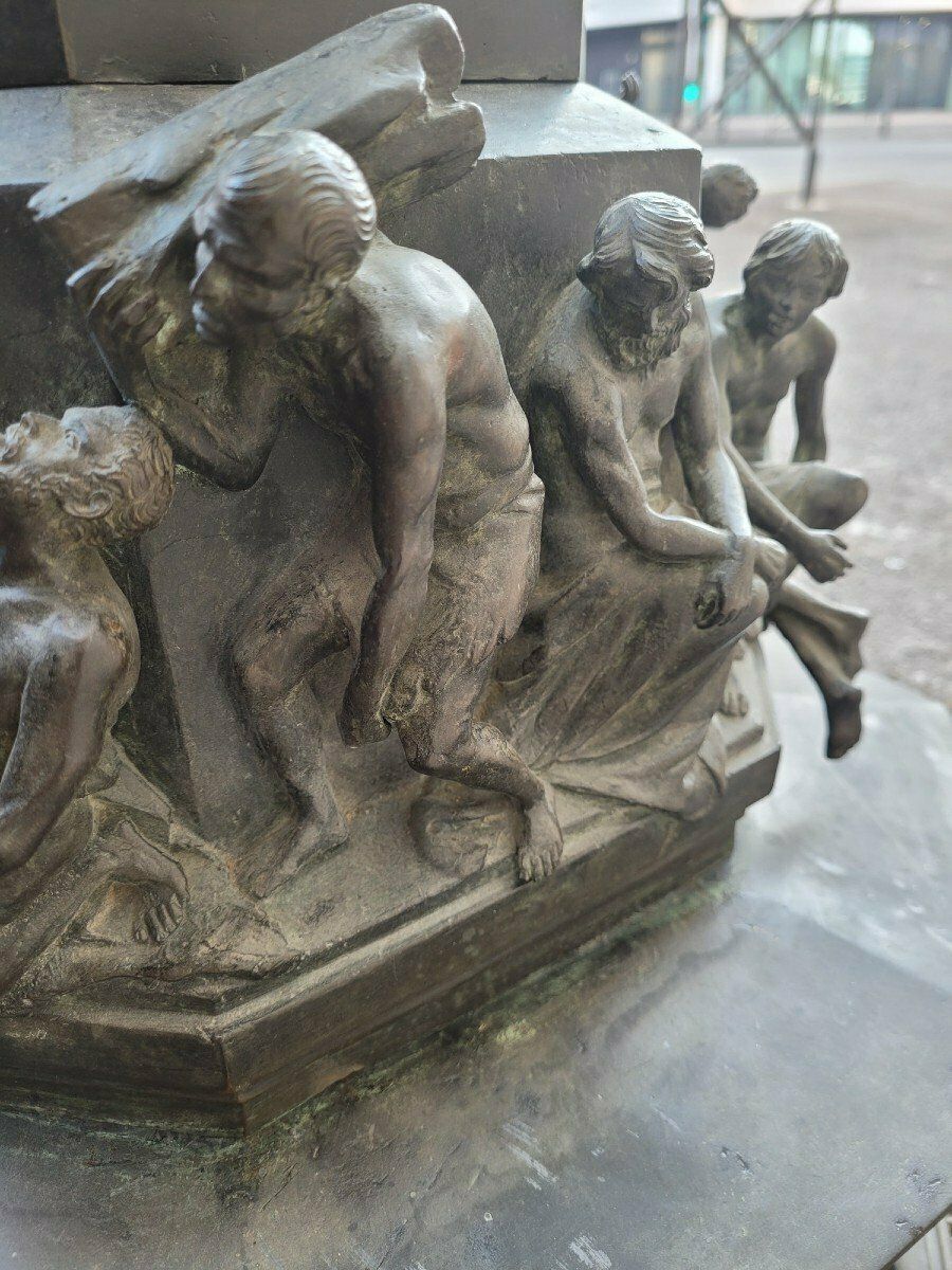 photo furniture C Zocchi (After), Monument To Dante, Bronze Reduction, Late 19th/Early 20th Century