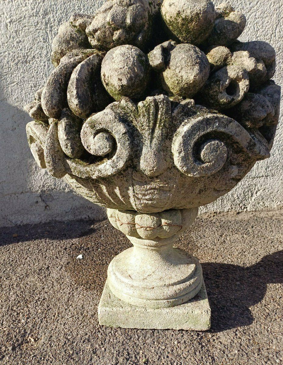 2800.0 Fruit Bowls, Stone Garden Vases, Early 20th Century photo