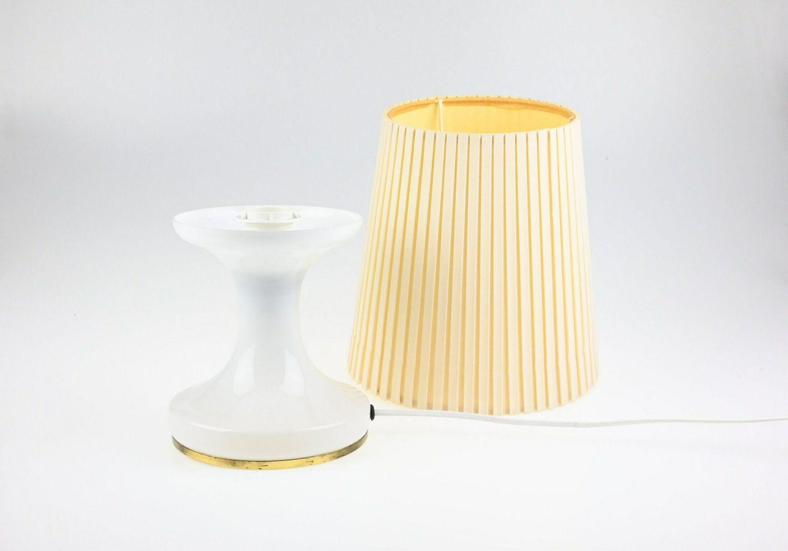 Glass Lamp, Desk Lamp, Mid Century Lamp, Table Lamp, Bedside Lamp, Mid Century Light, Modern Lamp, Vintage Light, Vintage Lighting photo vintage