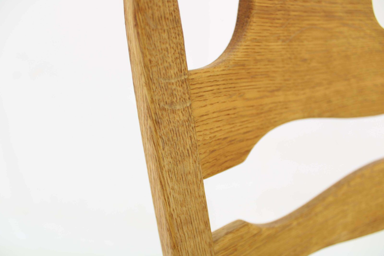 994.0 1960s Henning Kjærnulf Razorblade Armchair In Solid Oak For Eg Møbler, Denmark photo