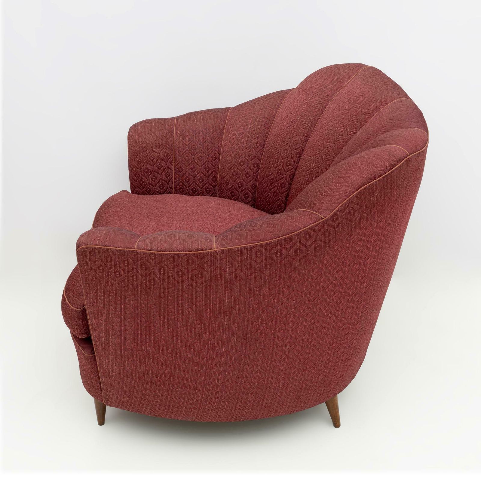 Pair Of Gio Ponti Mid Century Modern Velvet Armchairs For Casa E Giardino, 1950s photo 9163.0