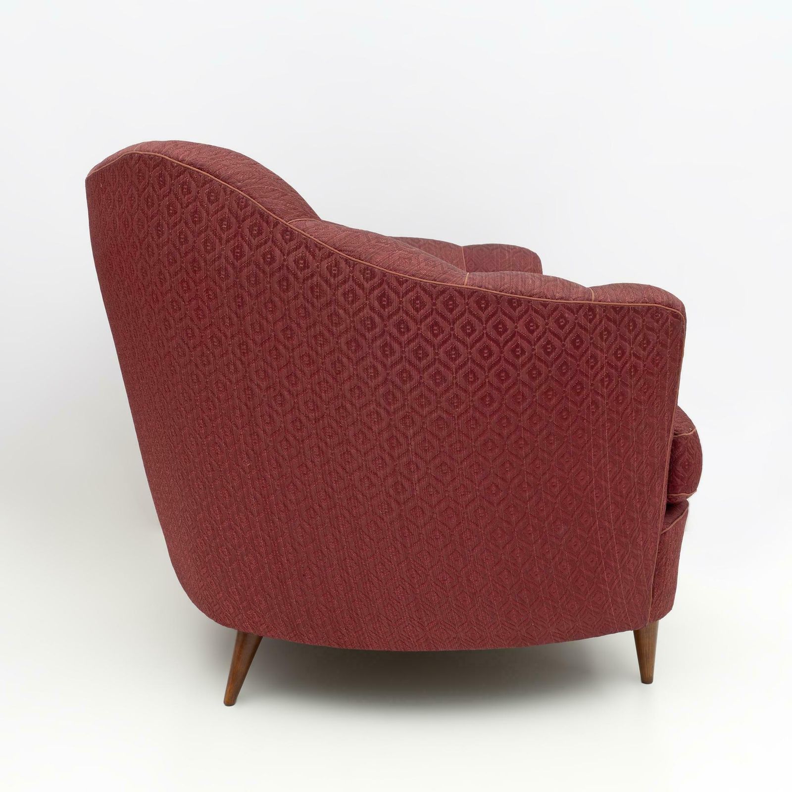 Pair Of Gio Ponti Mid Century Modern Velvet Armchairs For Casa E Giardino, 1950s photo vinterior