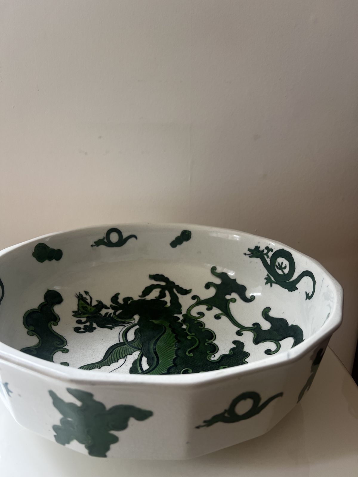 Antique Masons Ironstone Hydra Jug And Bowl Set In ‘Chinese Dragon’ Design photo Home Decor