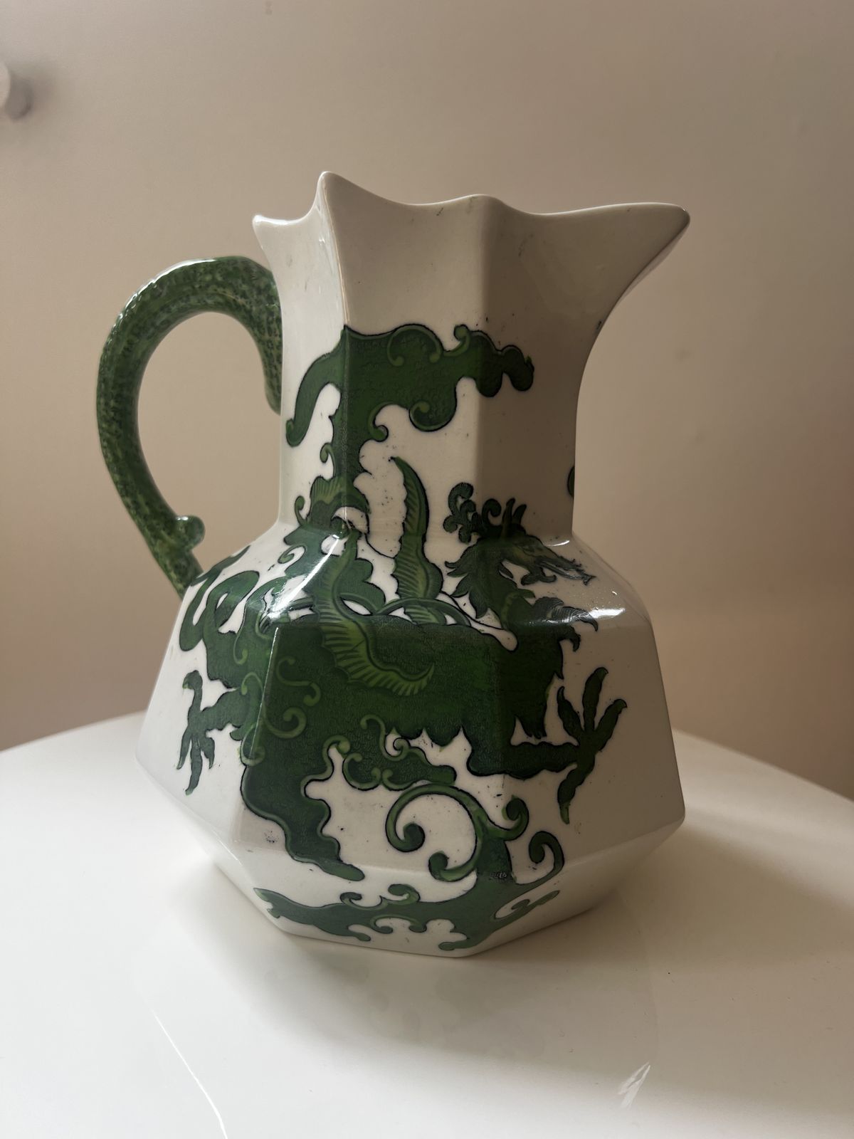 photo buy Antique Masons Ironstone Hydra Jug And Bowl Set In ‘Chinese Dragon’ Design