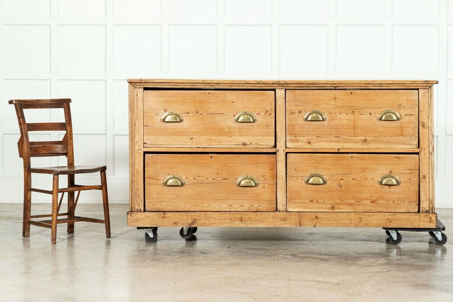 Large 19thc English Pine Counter Drawers photo 4543.0