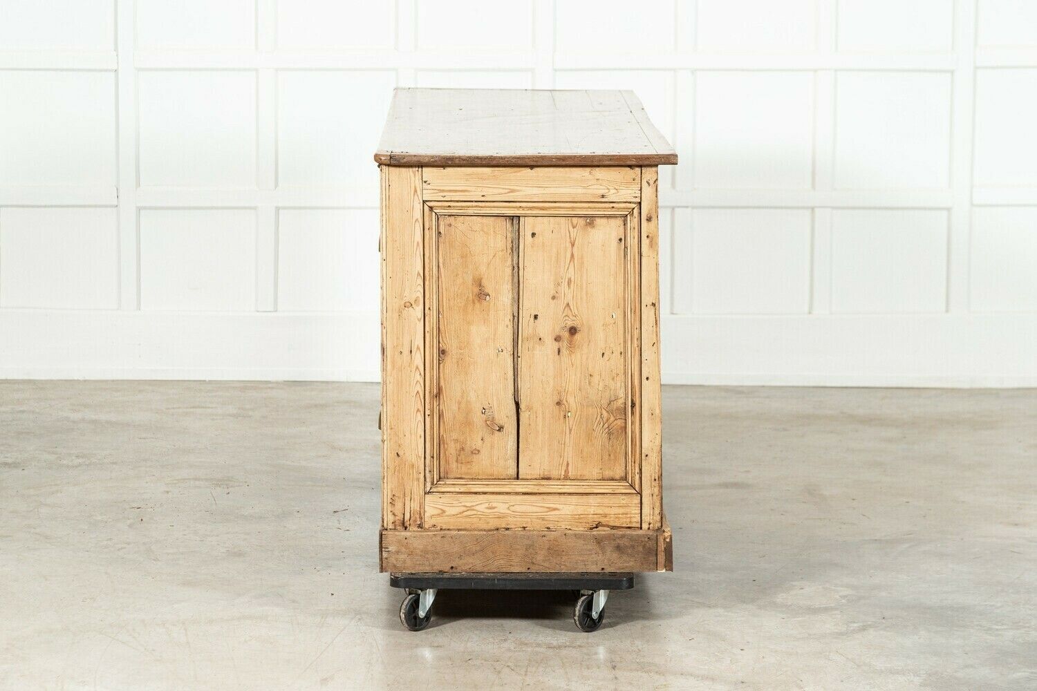 photo for sale Large 19thc English Pine Counter Drawers