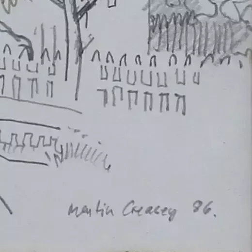 Pencil Sketch By Martin Creasey. Jubilee Cottages photo for sale
