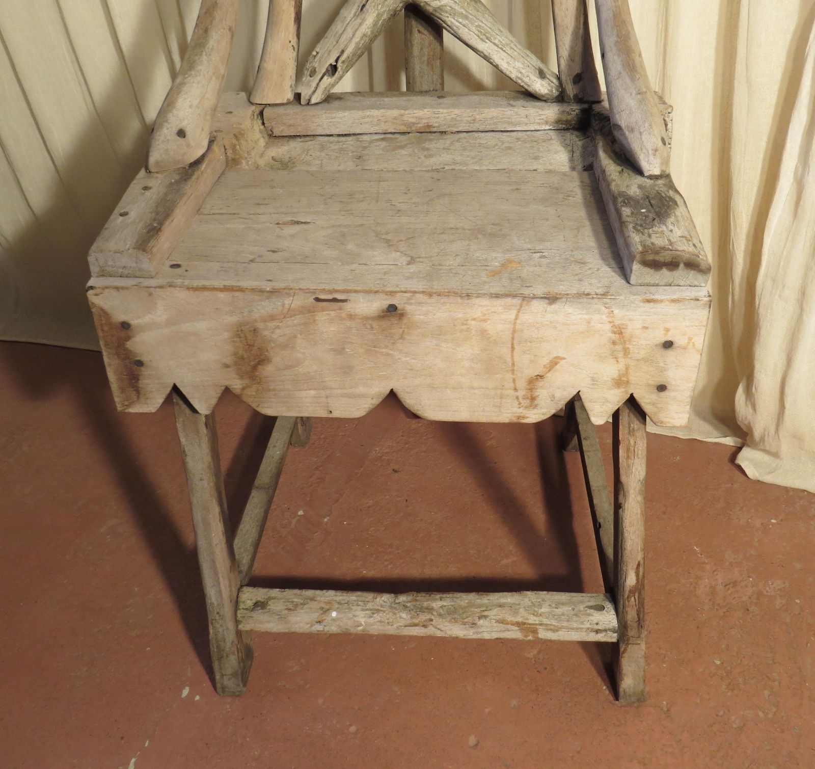 photo furniture Rustic Tree Branch Table, Late 20th Century.