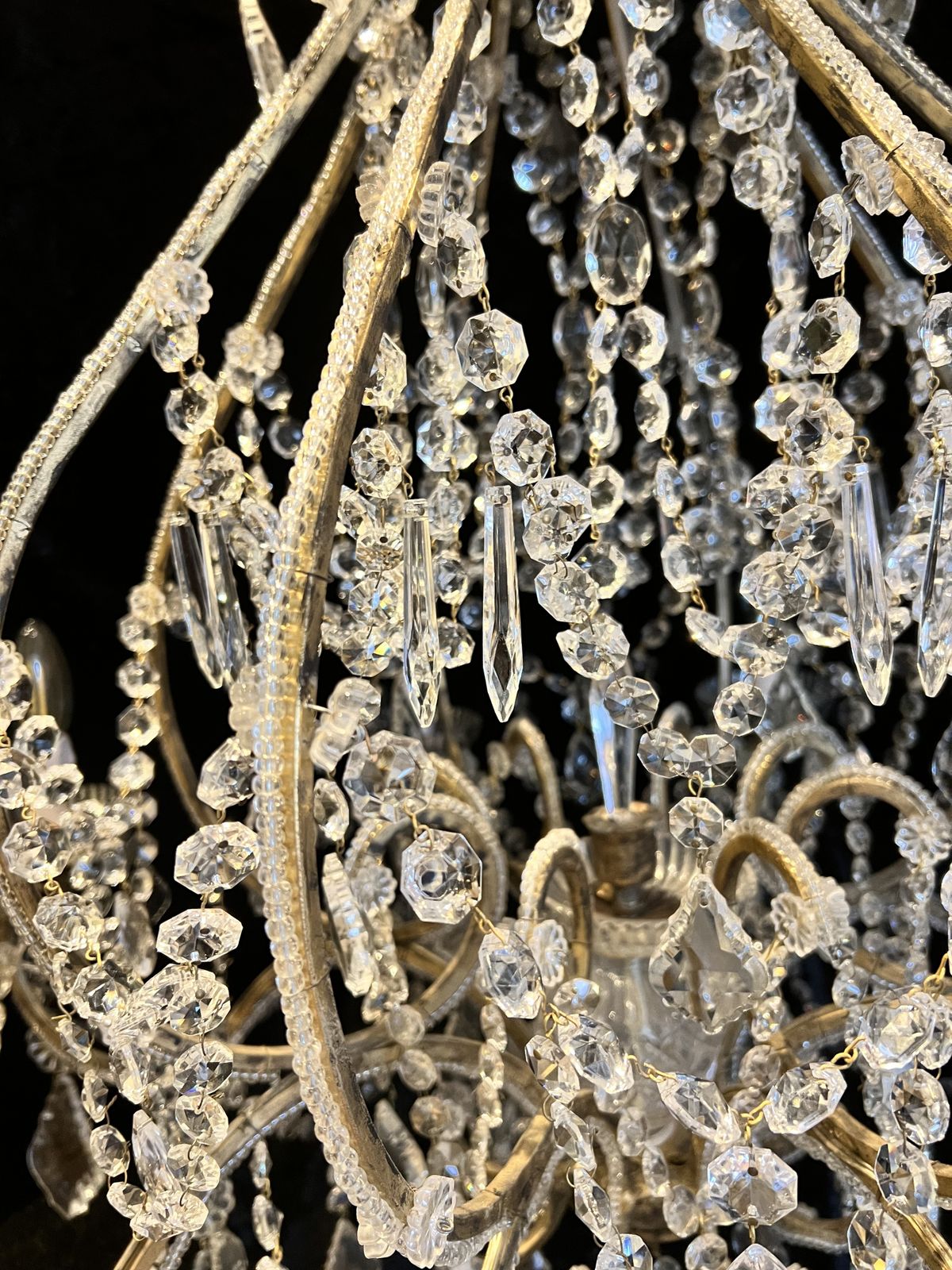 A Pair Of Eight Light Florentine Antique Chandeliers photo vinterior