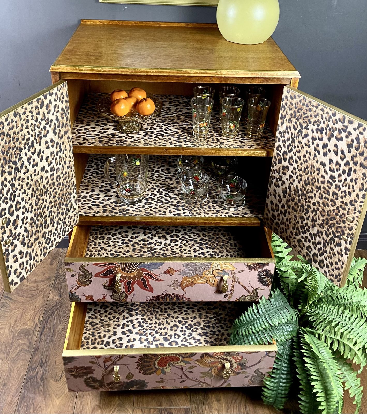 Upcycled, Floral, Vintage Chest Of Drawers, Linen Cupboard, Tallboy, Bedroom Storage, Kitchen Storage ,Vintage Furniture. photo 995.0