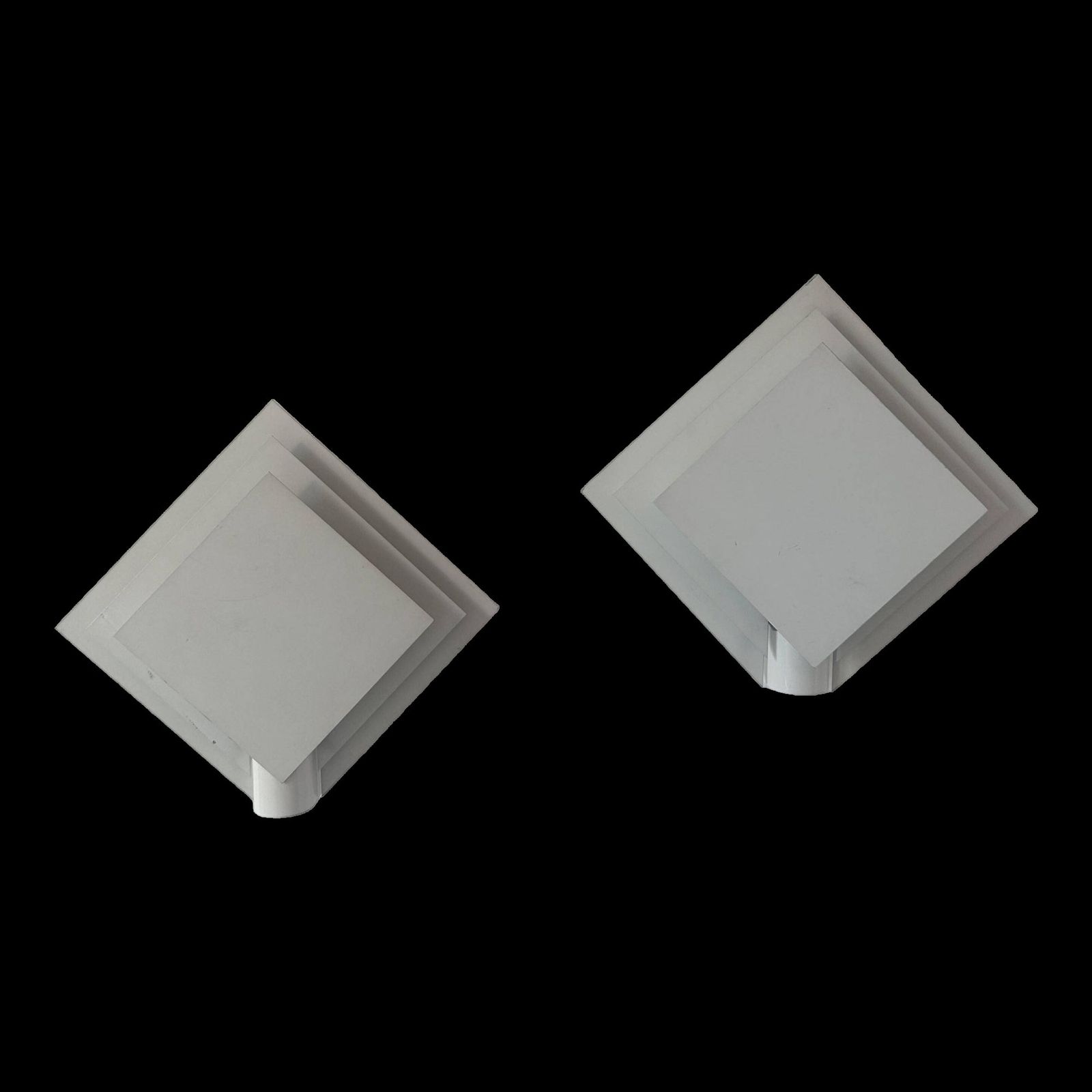 Pair Of Vintage Wall Lights, White Lacquered Metal, Netherlands 1970s