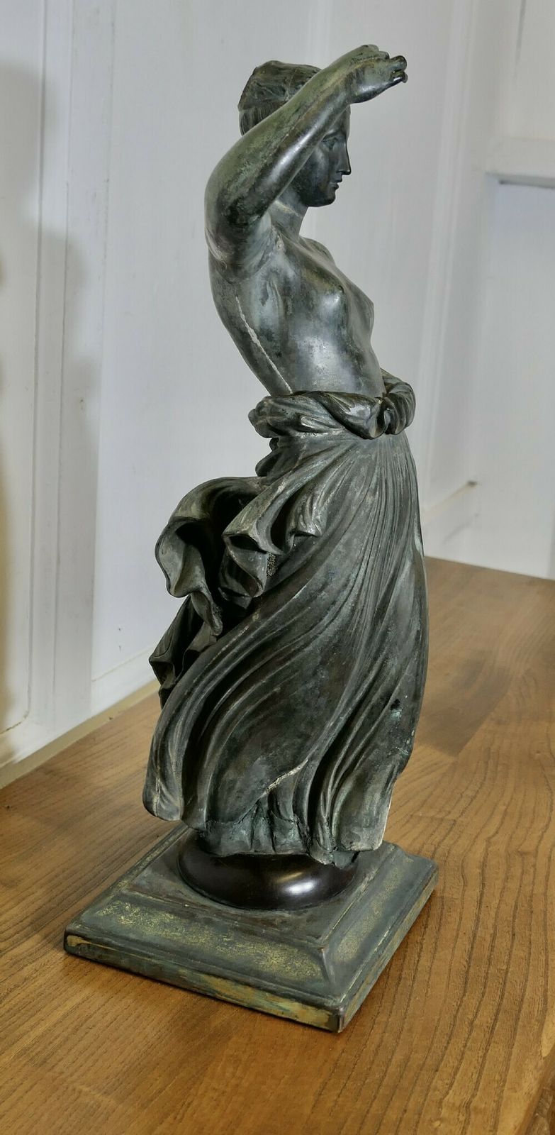 Neo Classical Bronze Statue Of Hebe The Greek Goddess Of Youth photo for sale