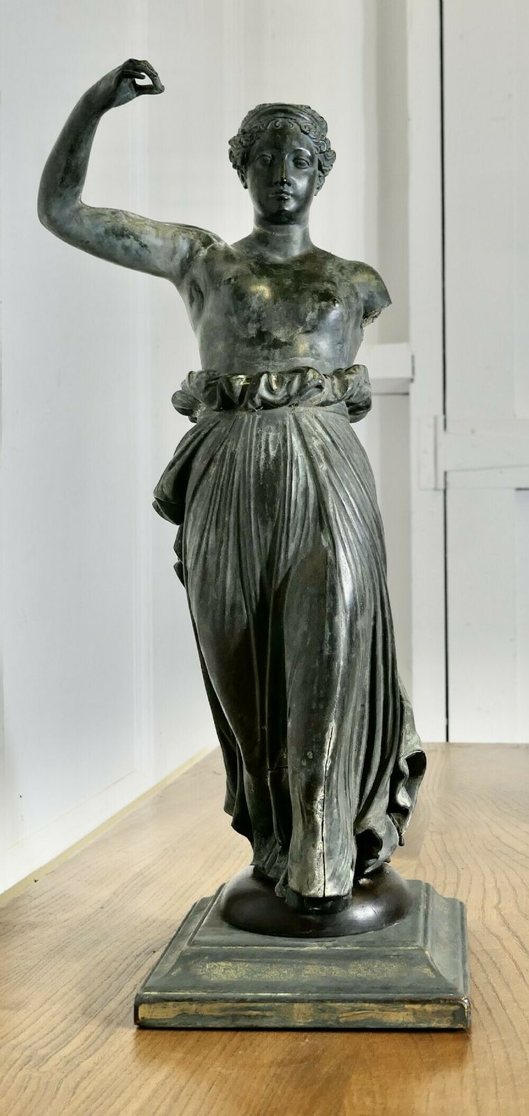 Neo Classical Bronze Statue Of Hebe The Greek Goddess Of Youth photo buy