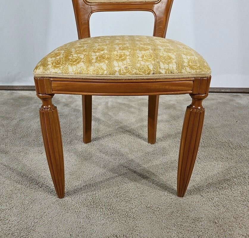 Furniture Pair Of Blond Mahogany Chairs, Art Deco – 1940 photo