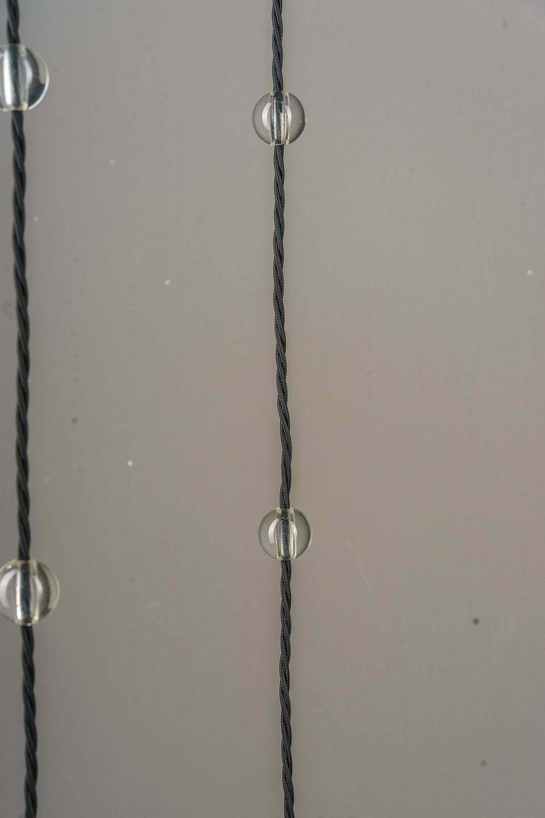 Art Deco Nickel Chandelier With Original Opaline Glass Shades Vienna 1920s photo vintage