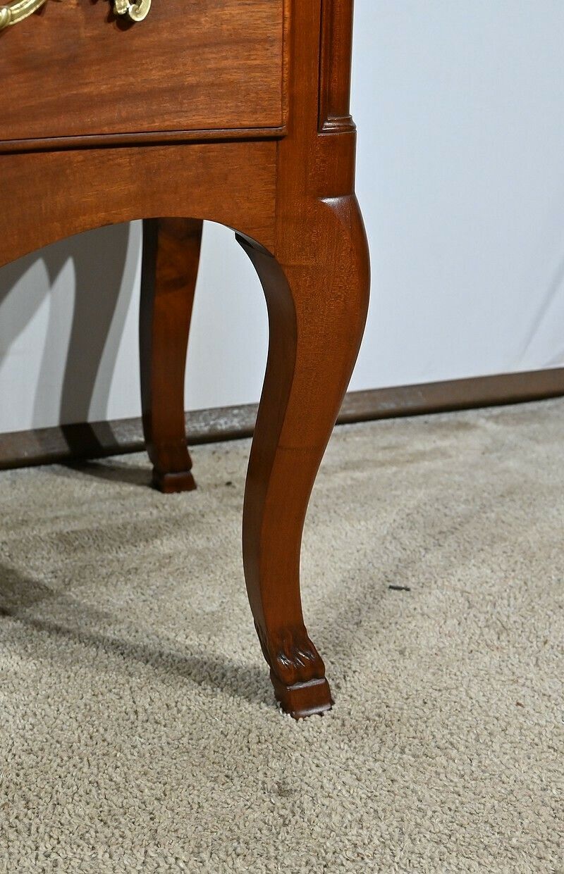 photo vintage Sauteuse Commode In Solid Mahogany, Louis XV Style – Late 19th Century