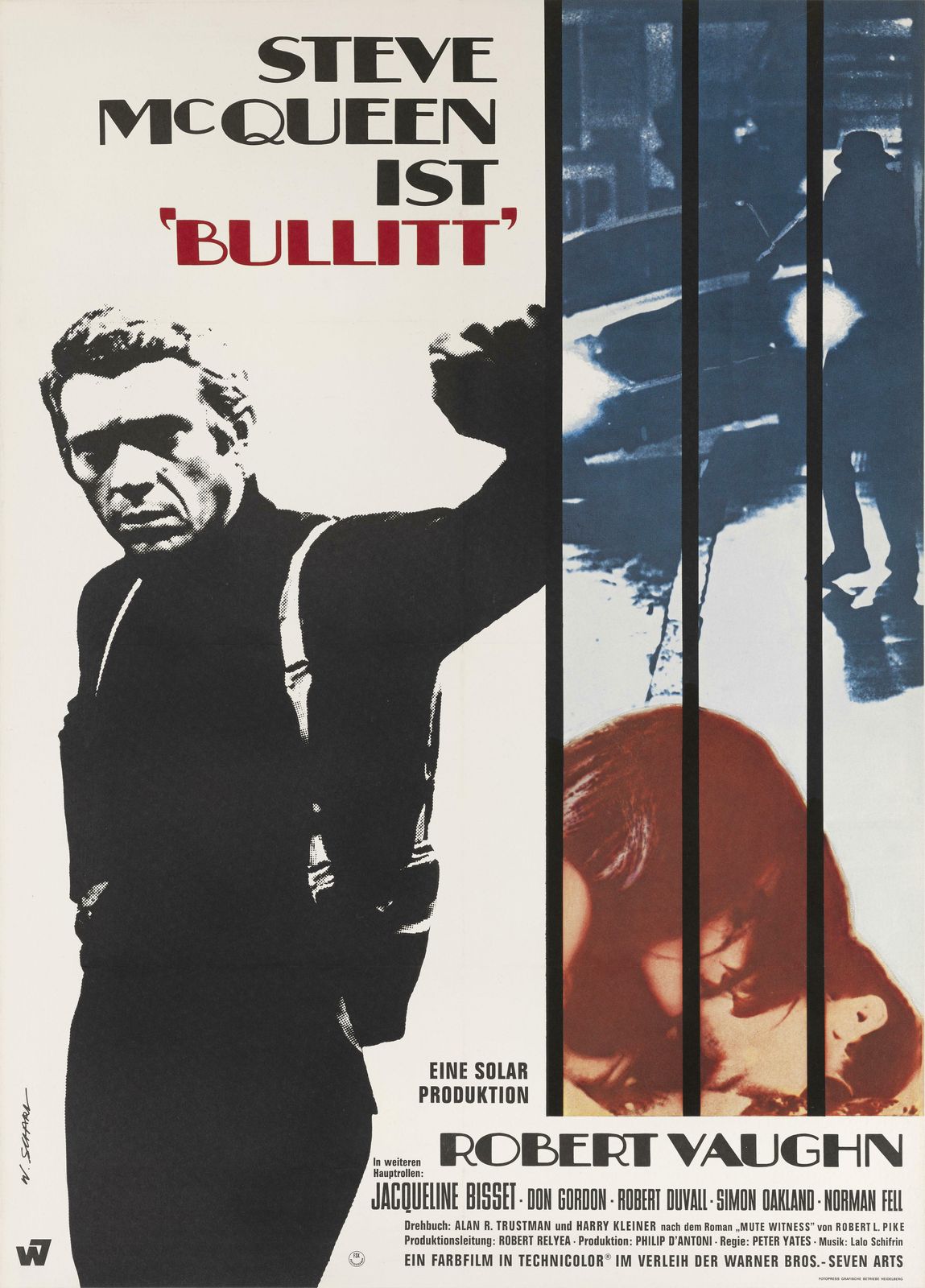 Bullitt  Film Poster, 1960s, Vintage photo furniture