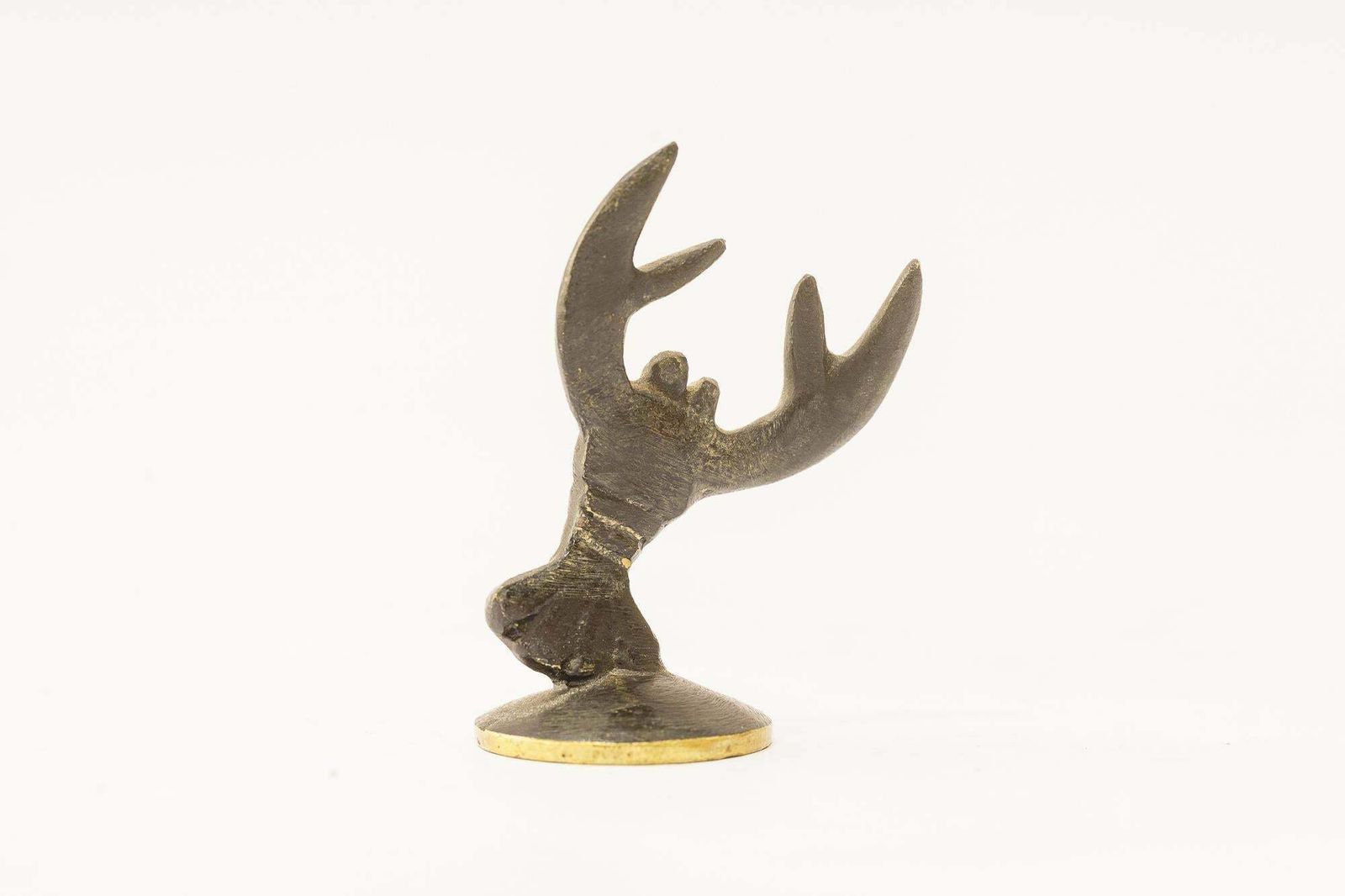 Walter Bosse Cancer Zodiac Sign Brass Figurine, 1950s photo furniture