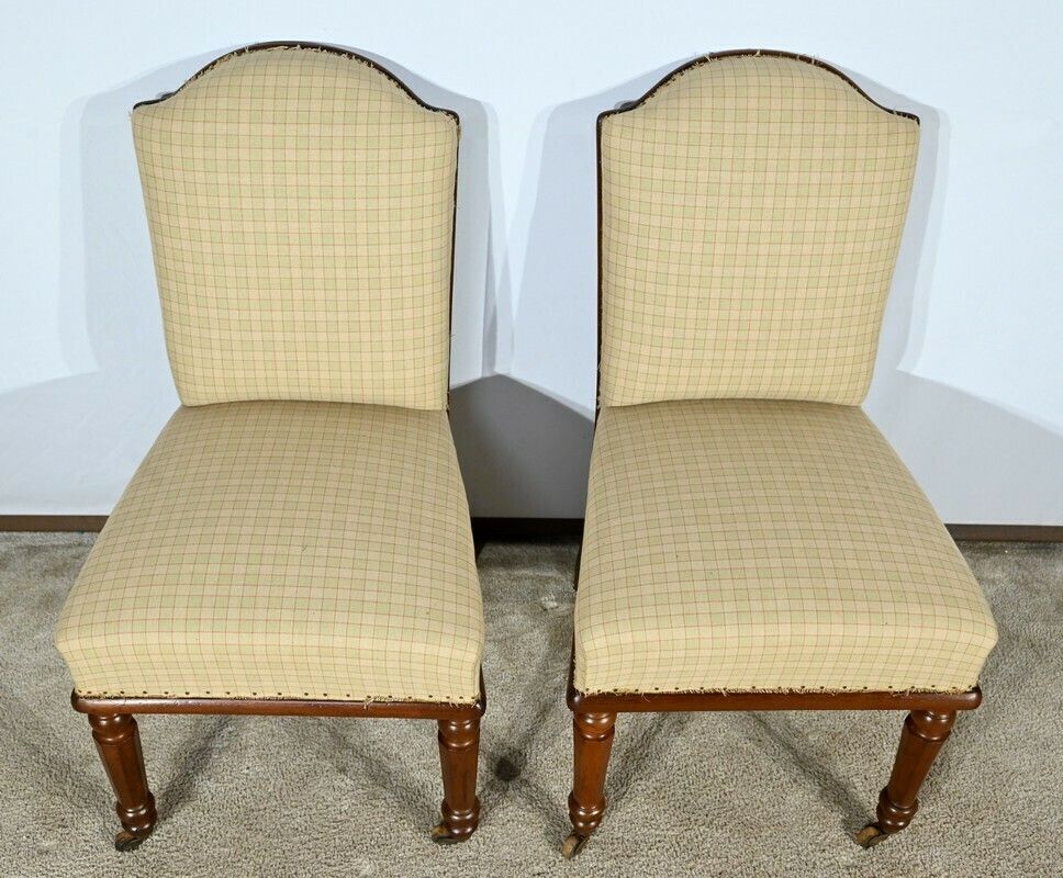 Pair Of Cuban Mahogany Chairs, Restoration Period – Early 19th Century photo Furniture