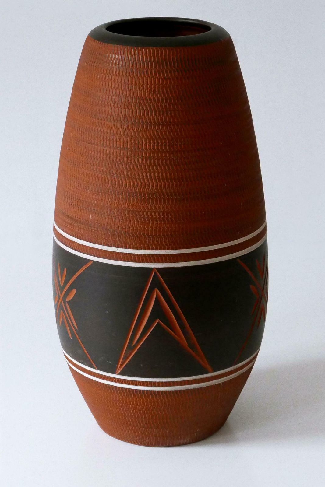 photo for sale Rare, Large And Elegant Mid Century Modern Ceramic Floor Vase Germany 1960s