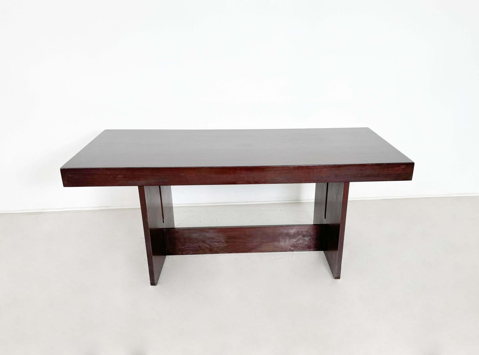 Mid Century Modern Dining Room Table, Wood, Italian, 1960s photo for sale