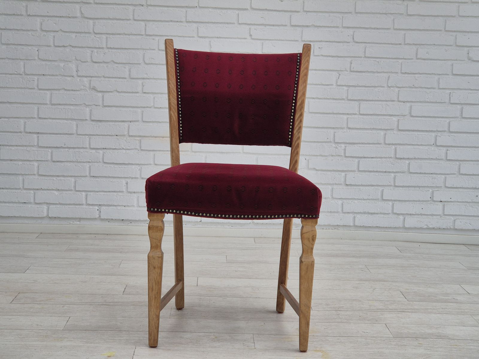 Jaren 1970 – Set Van 6 Deense Eetkamerstoelen, Zeer Goede Staat, Eikenhout. photo buy