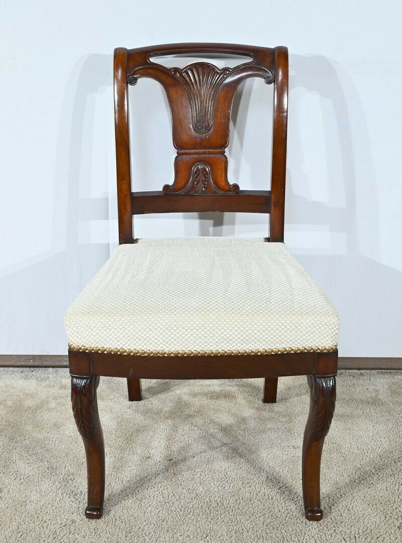 Suite Of 5 Cuban Mahogany Chairs, Restoration Period – Early 19th Century photo vinterior
