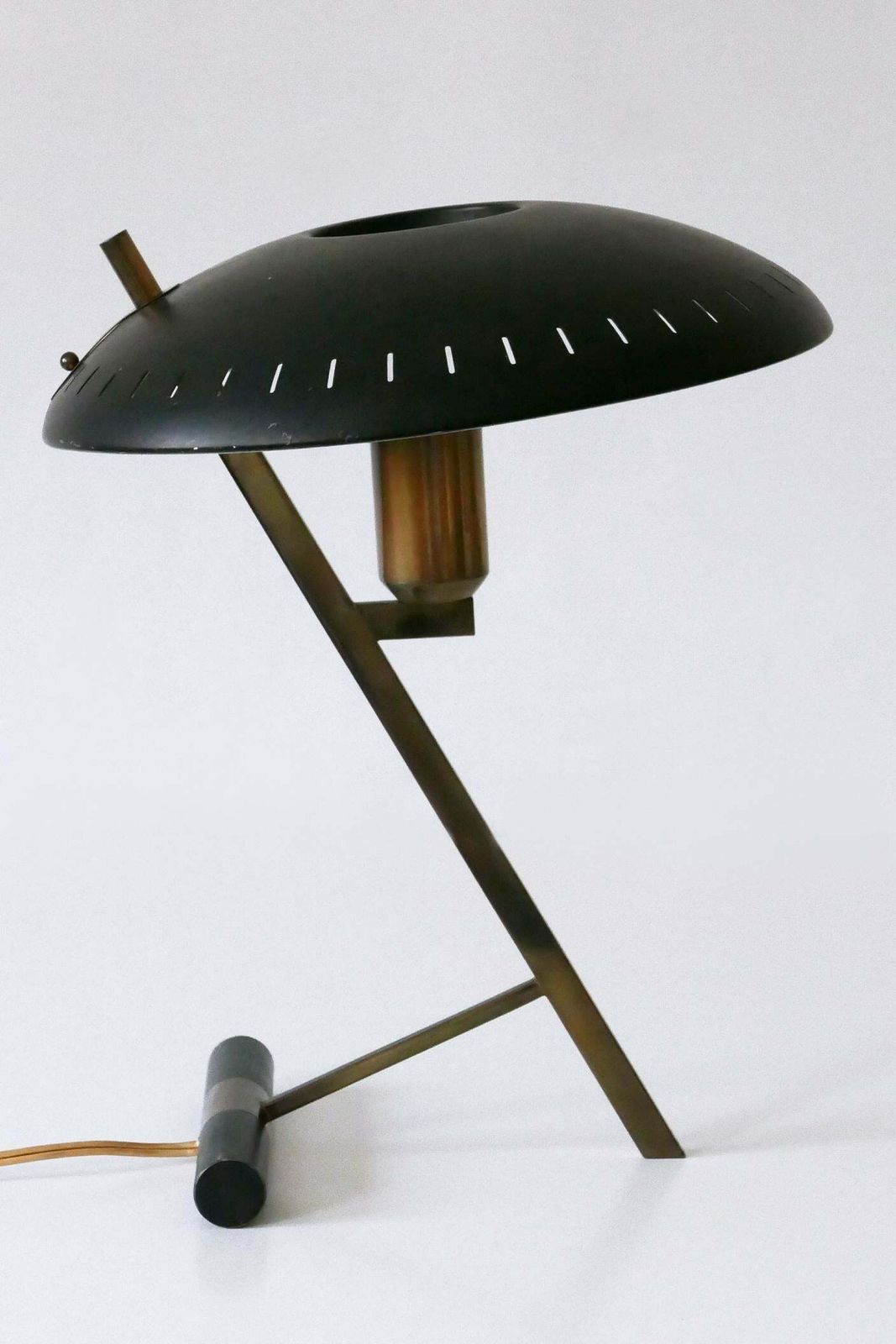 photo for sale Elegant Mid Century "Decora" Or Z Table Lamp By Louis Kalff For Philips 1950s