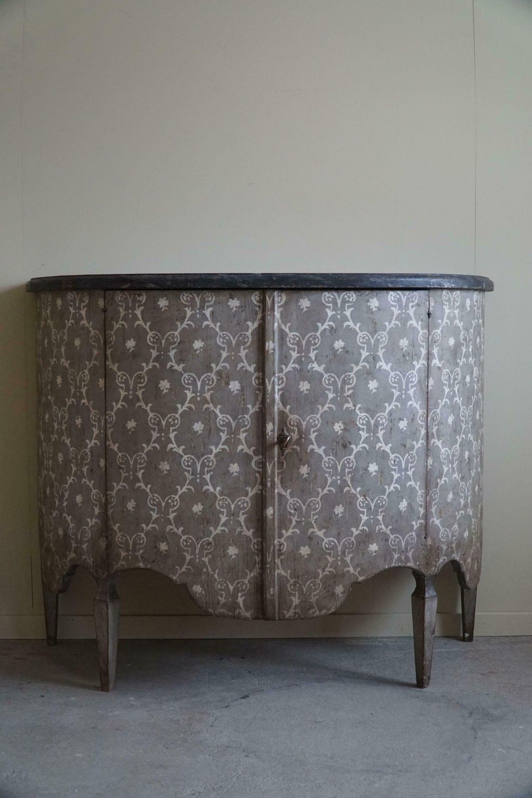 19th Century Antique Painted Pine Cabinet, Italian Cabinetmaker, Made In Tuscany photo 4258.0