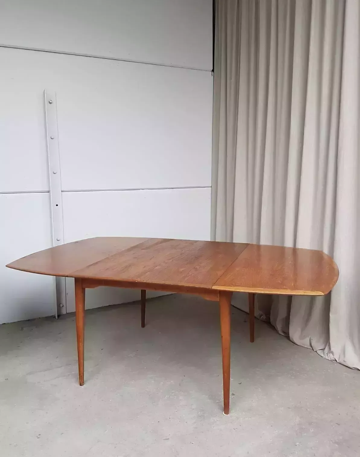 Vtg Mid Century Oak Norwegian Extending Dining Table Danish By Gustav Bahus R433 photo buy