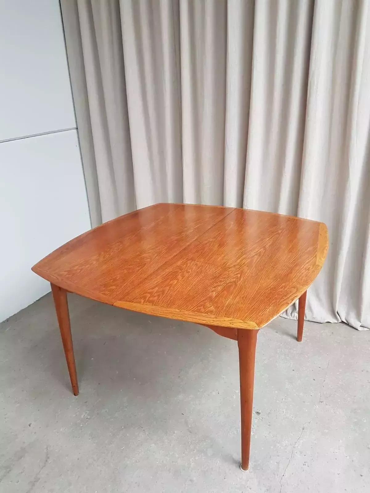 photo buy Vtg Mid Century Oak Norwegian Extending Dining Table Danish By Gustav Bahus R433