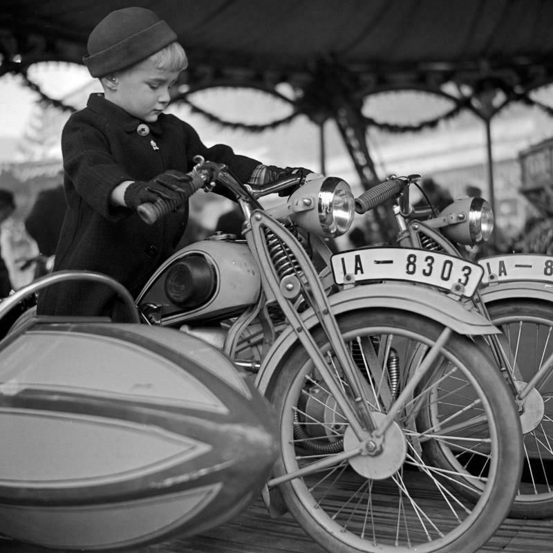 Heinz Pollmann Little Boy On A Motorcycle , Limited σymo Edition, Copy 1 Of 50 1930