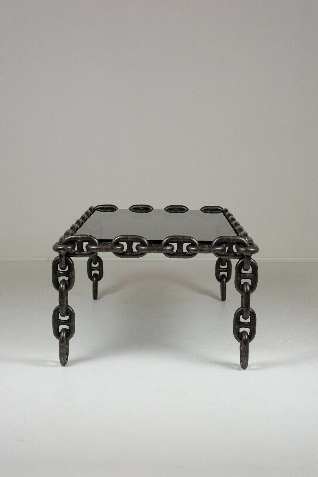 Industrial Chain Link Coffee Table, Belgium, 1970's Brutalist In The Manner Of Franz West photo Furniture