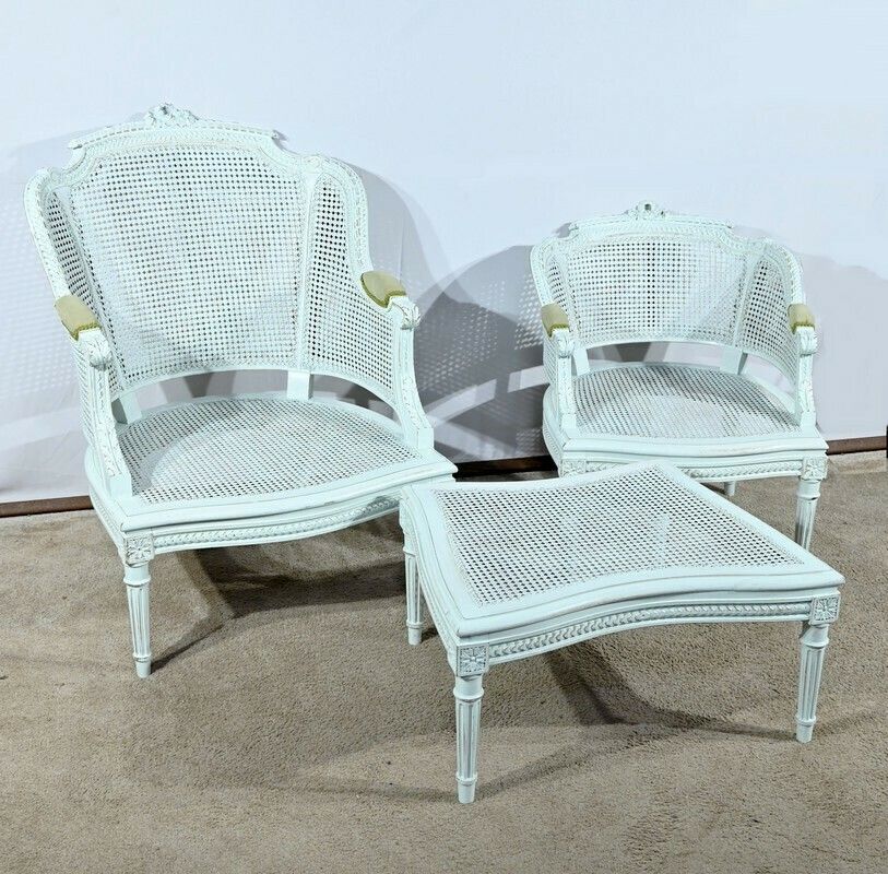 Broken Duchess In Rechampie Beech, Louis XVI Style – 2nd Part 19th photo furniture