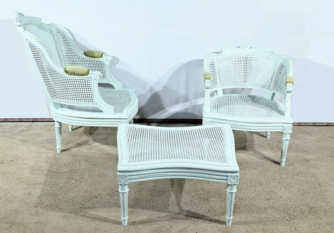 Broken Duchess In Rechampie Beech, Louis XVI Style – 2nd Part 19th photo Furniture