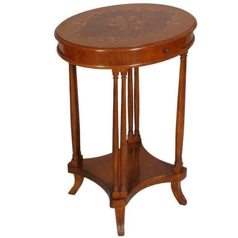 Mid Century Period Italian Art Deco étagère Side Table Walnut, Burl Walnut 1940s