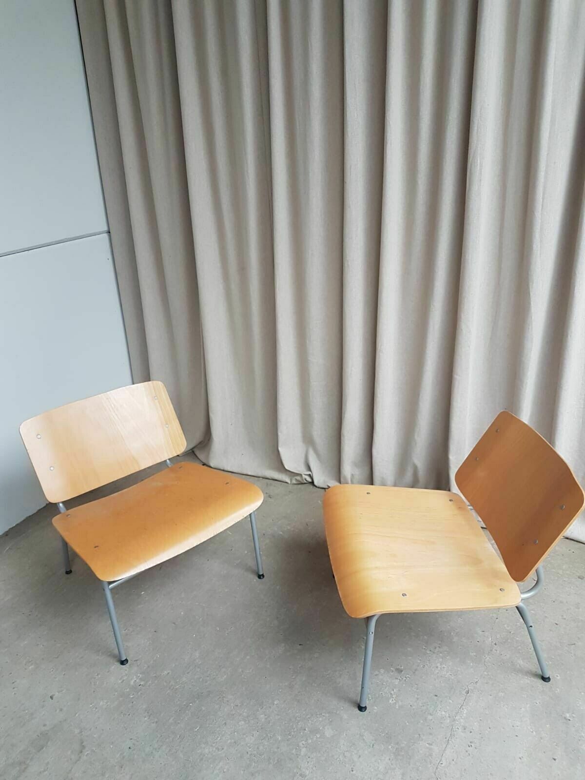 Vtg Late Mid Century Pair Of Ikea Lounge Chairs Scandi By Jonas Karlsson R432 photo vinterior