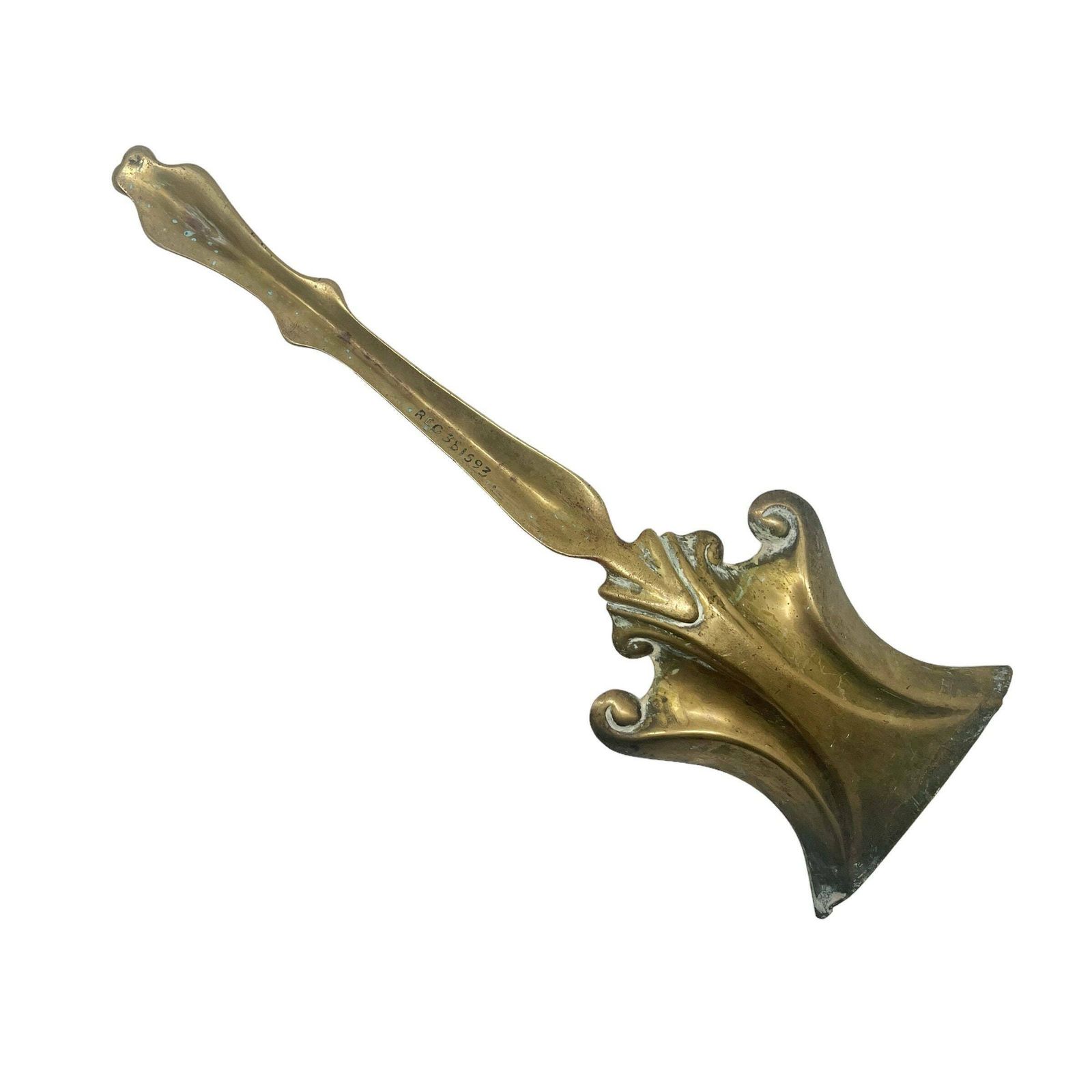 Antique Art Nouveau Brass Shovel   C1900   Fireplace   Home Decor photo furniture