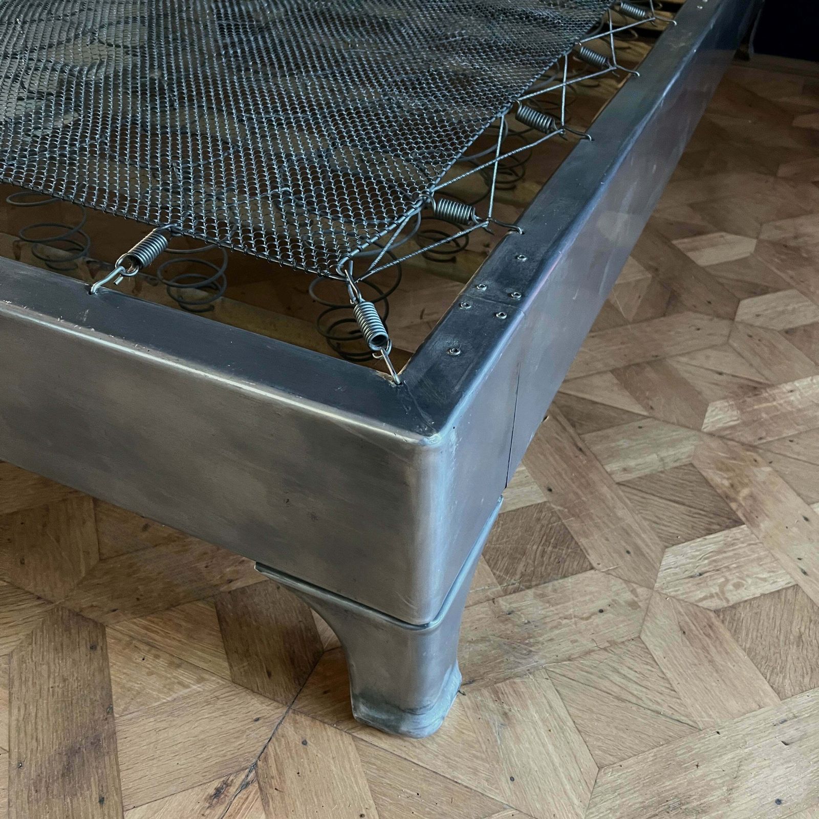 Vintage Industrial Floton Polished Aluminium Beds photo buy