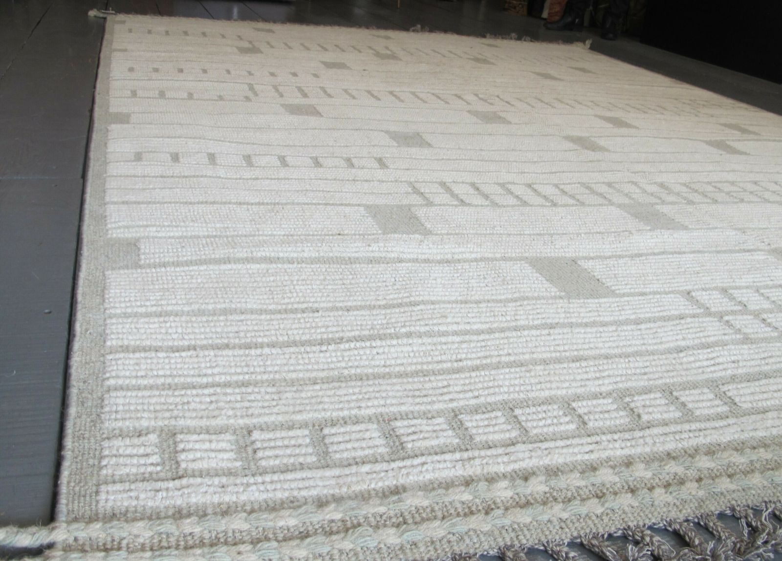 Modernist Hand Knotted Wool Carpet, 3.34m X 2.45m photo for sale