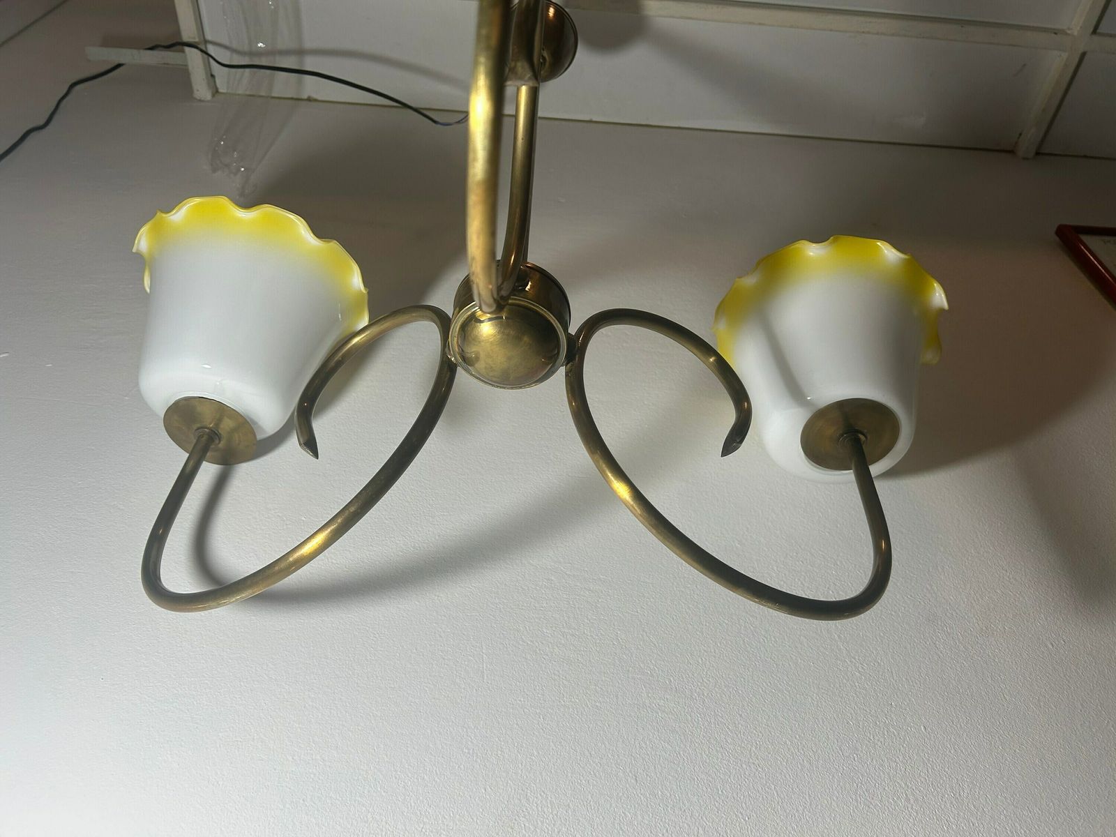 Mid Century Ceiling Lamp / Pendant Light / 1950s /Retro Ceiling Lamp/Hanging Lamp/ Vintage Light/ Vintage Home Decor/Mcm Lamp photo 192.0