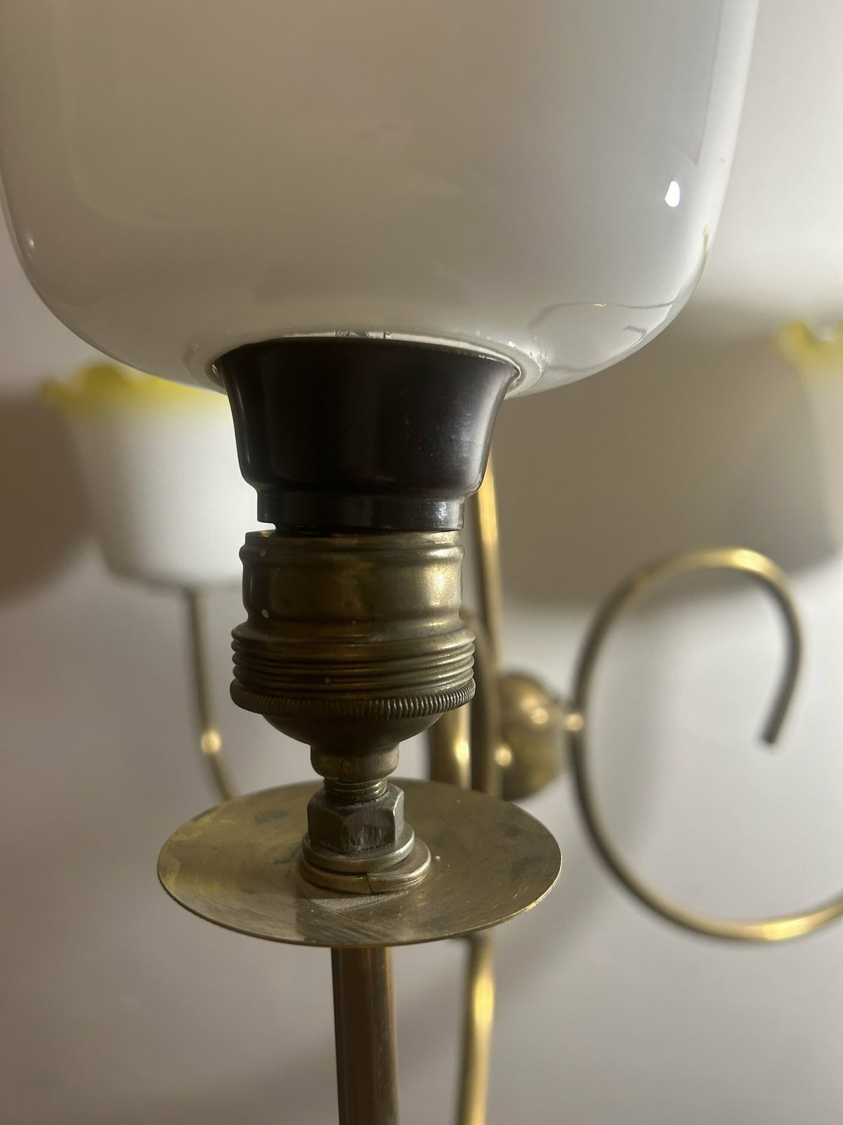 Mid Century Ceiling Lamp / Pendant Light / 1950s /Retro Ceiling Lamp/Hanging Lamp/ Vintage Light/ Vintage Home Decor/Mcm Lamp photo vintage